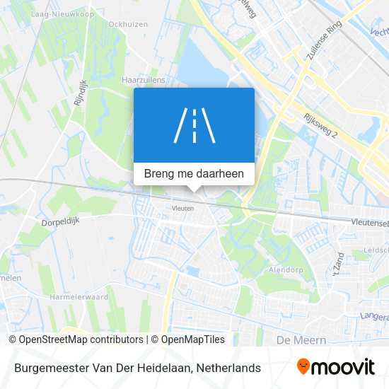 Burgemeester Van Der Heidelaan kaart