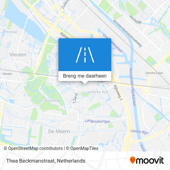 Thea Beckmanstraat kaart
