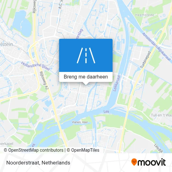 Noorderstraat kaart