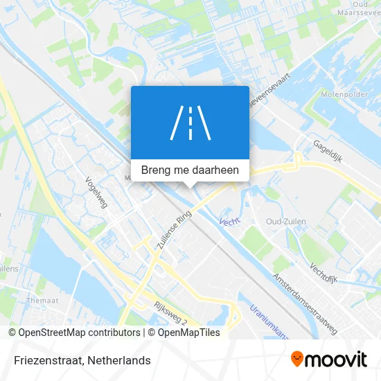 Friezenstraat kaart