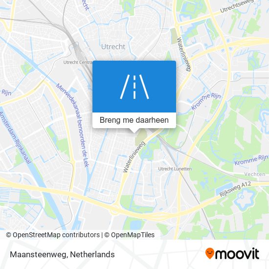 Maansteenweg kaart