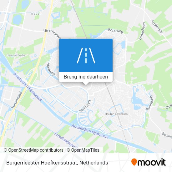 Burgemeester Haefkensstraat kaart