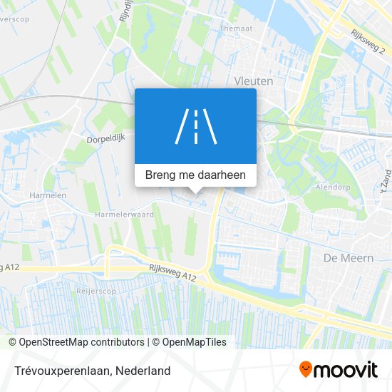 Trévouxperenlaan kaart