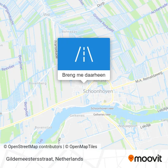 Gildemeestersstraat kaart