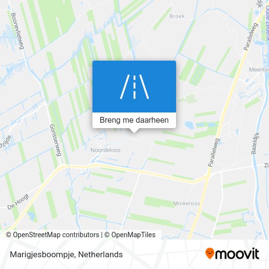 Marigjesboompje kaart