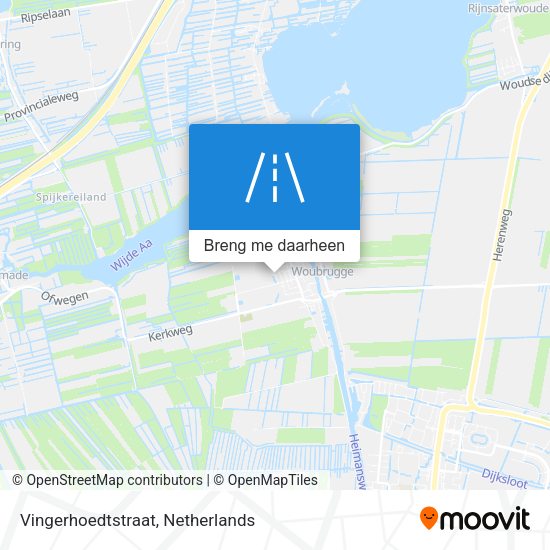 Vingerhoedtstraat kaart