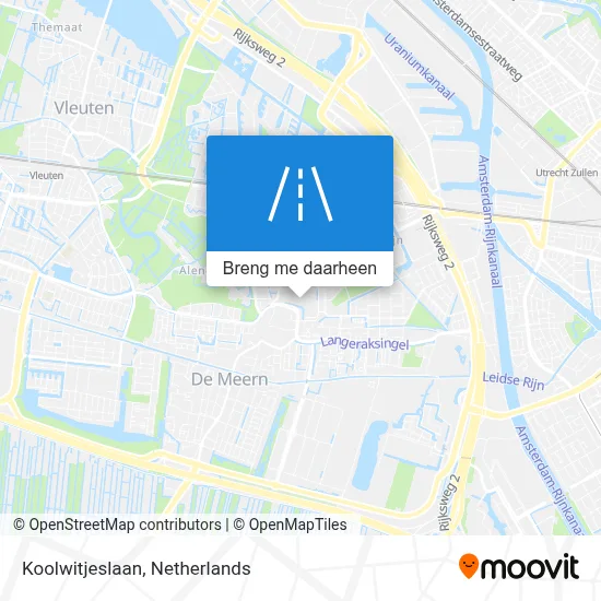 Koolwitjeslaan kaart