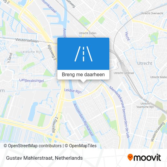 Gustav Mahlerstraat kaart