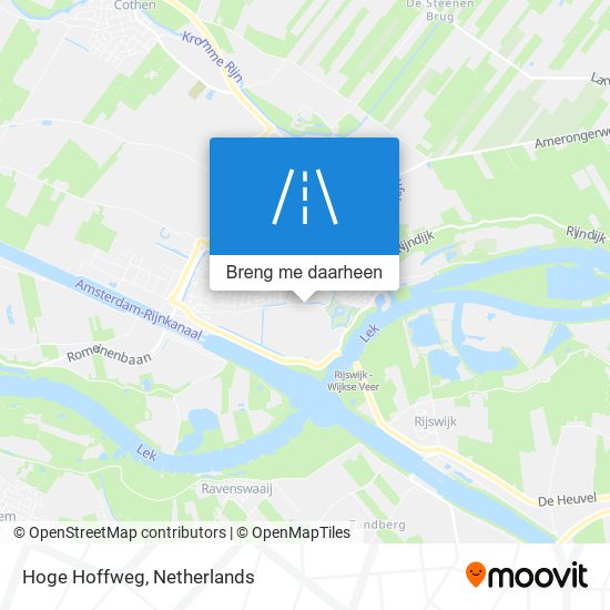 Hoge Hoffweg kaart