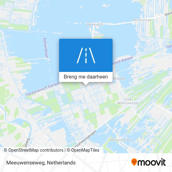 Meeuwenseweg kaart