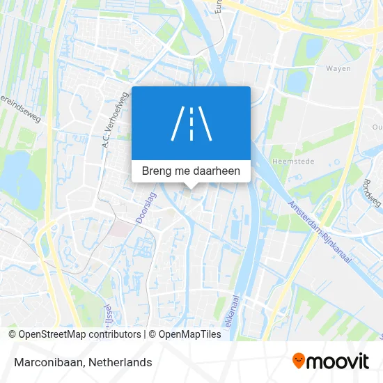 Marconibaan kaart