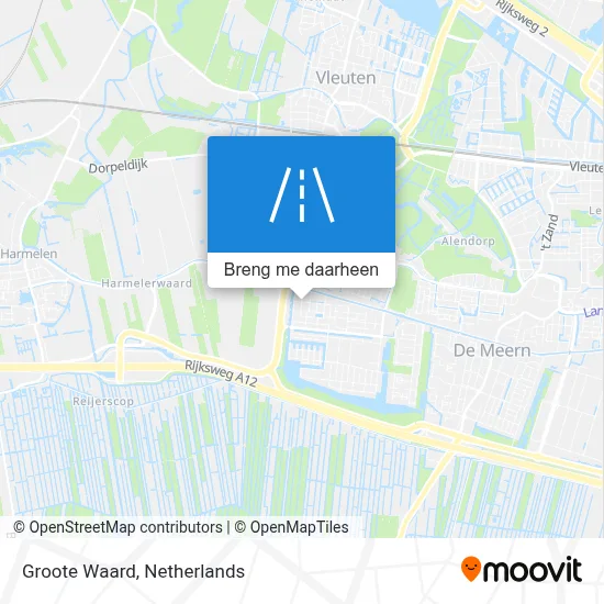 Groote Waard kaart