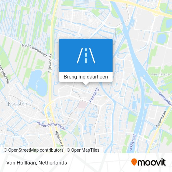 Van Halllaan kaart
