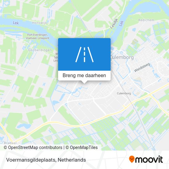 Voermansgildeplaats kaart
