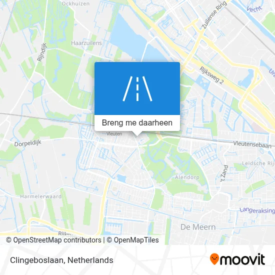Clingeboslaan kaart
