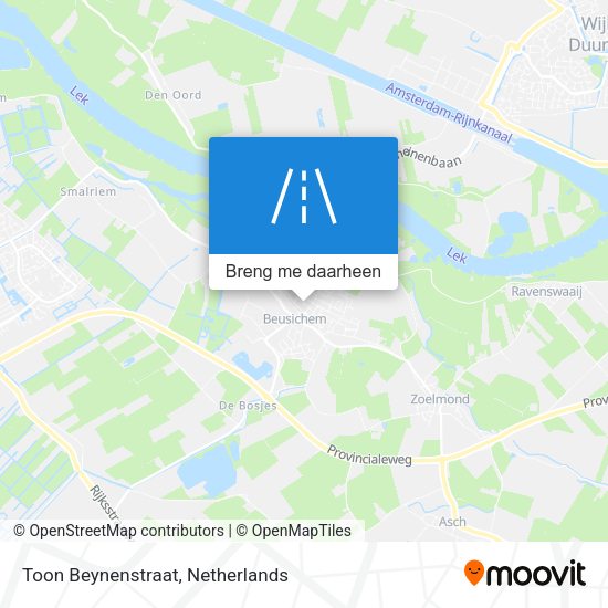 Toon Beynenstraat kaart
