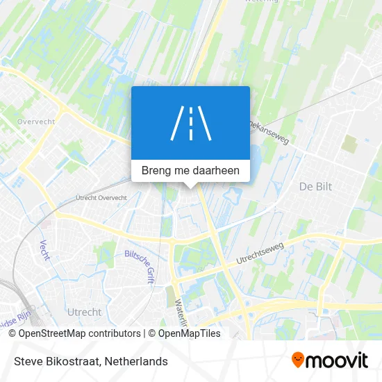 Steve Bikostraat kaart