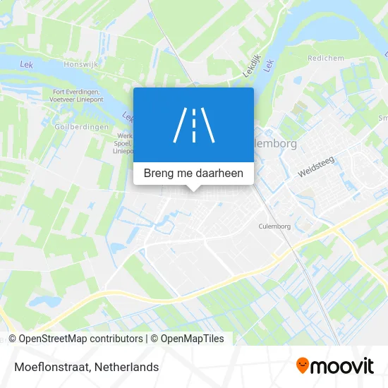 Moeflonstraat kaart