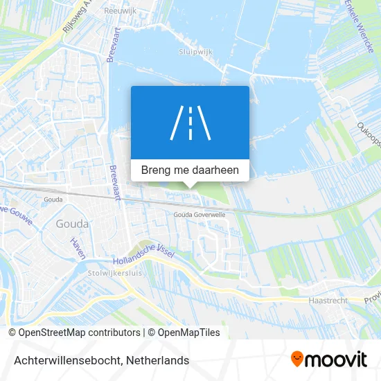 Achterwillensebocht kaart