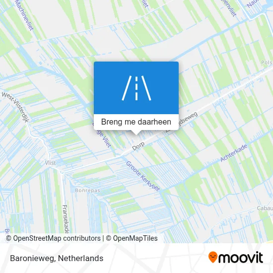 Baronieweg kaart