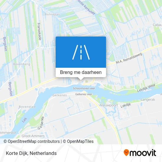 Korte Dijk kaart
