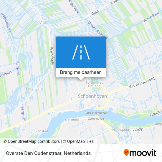 Overste Den Oudenstraat kaart