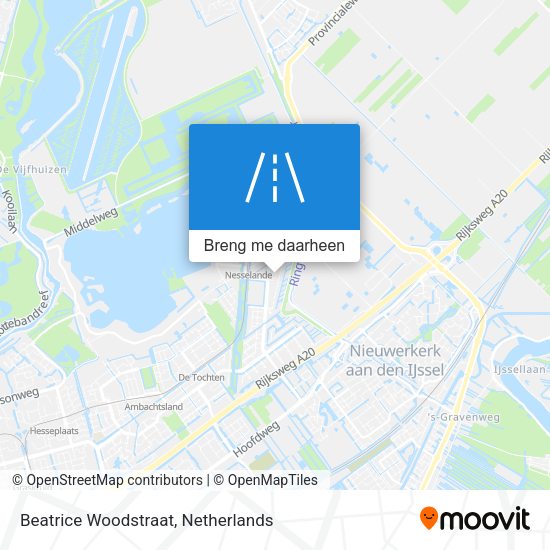 Beatrice Woodstraat kaart