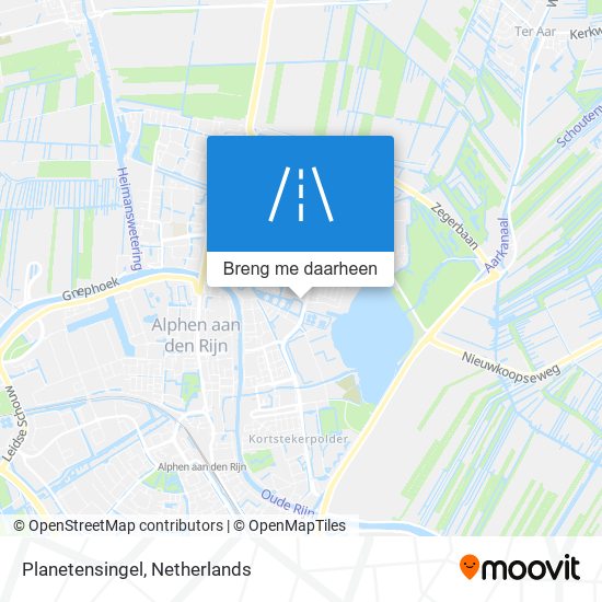 Planetensingel kaart