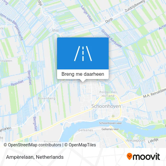 Ampèrelaan kaart