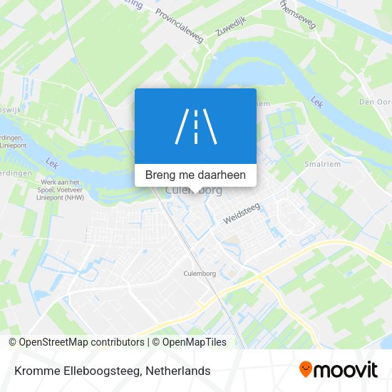 Kromme Elleboogsteeg kaart
