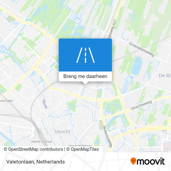 Valetonlaan kaart