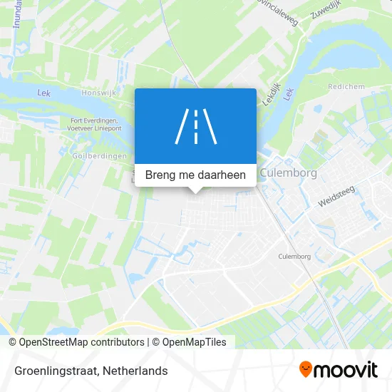 Groenlingstraat kaart