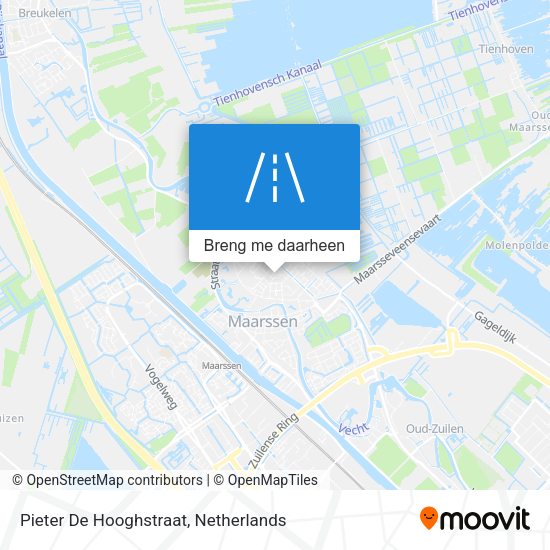 Pieter De Hooghstraat kaart