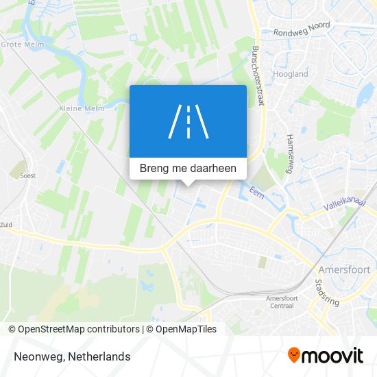 Neonweg kaart