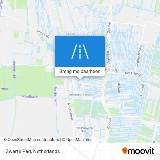 Zwarte Pad kaart