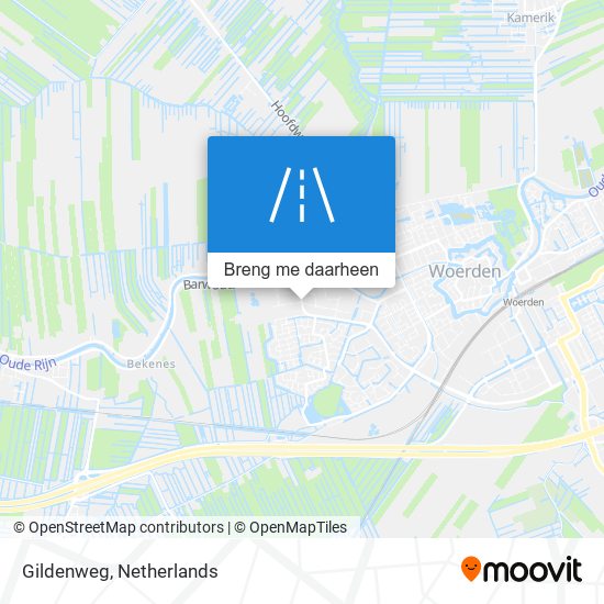 Gildenweg kaart