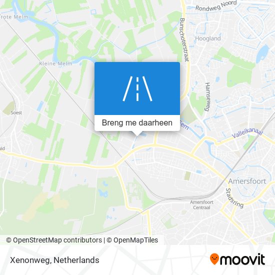 Xenonweg kaart