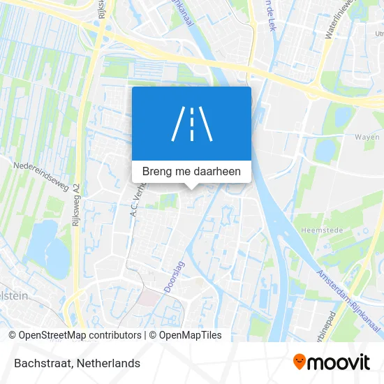Bachstraat kaart