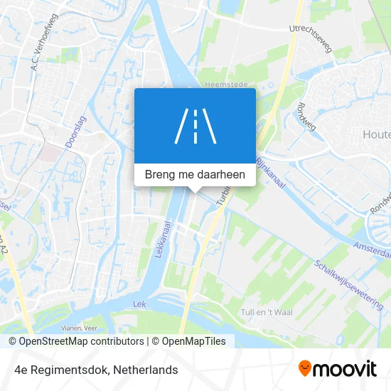 4e Regimentsdok kaart