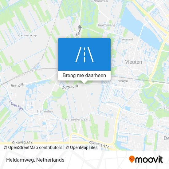 Heldamweg kaart