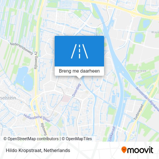 Hildo Kropstraat kaart