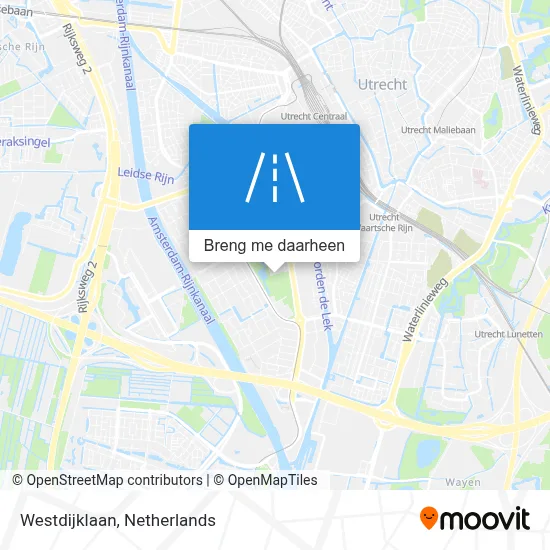 Westdijklaan kaart