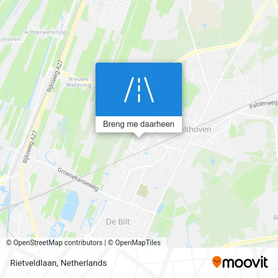 Rietveldlaan kaart