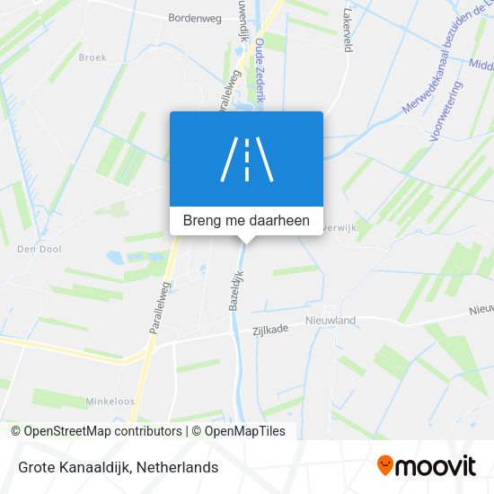 Grote Kanaaldijk kaart