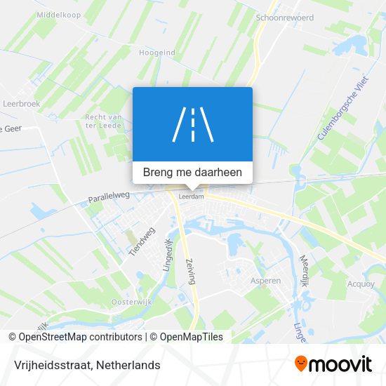Vrijheidsstraat kaart