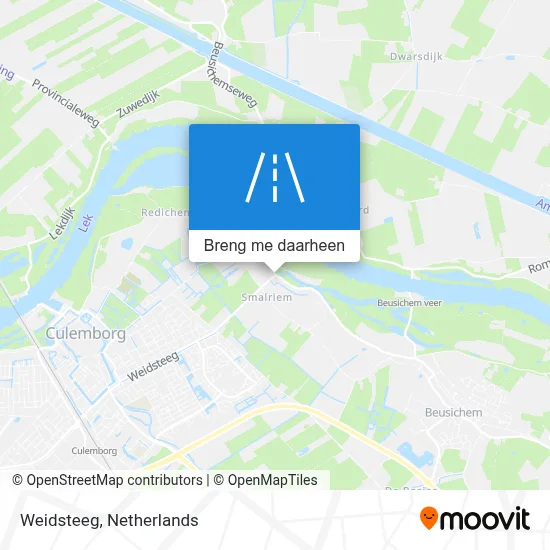 Weidsteeg kaart