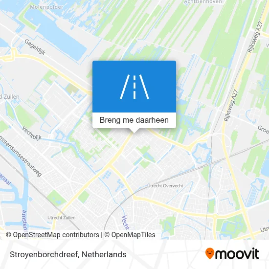 Stroyenborchdreef kaart