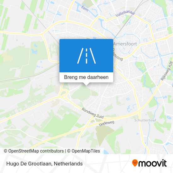 Hugo De Grootlaan kaart
