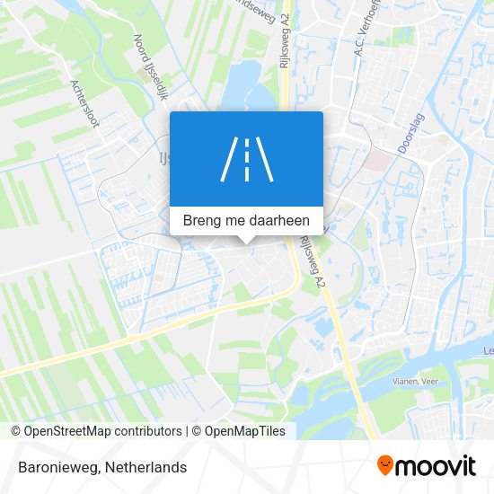 Baronieweg kaart