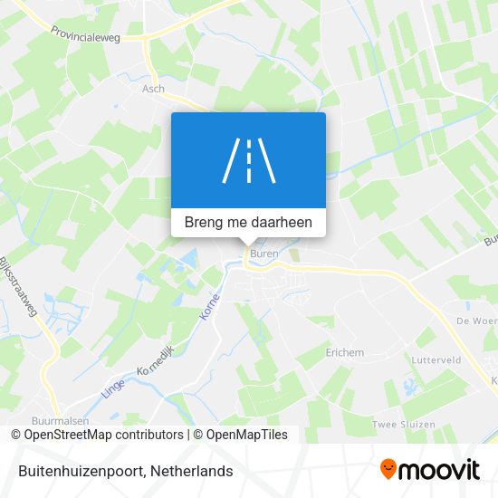 Buitenhuizenpoort kaart
